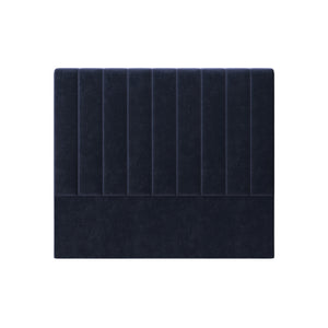 Gratiana Queen Velvet Fabric Headboard in Navy