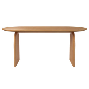 Jillian 180cm Oval Hardwood Oak Dining Table in Natural