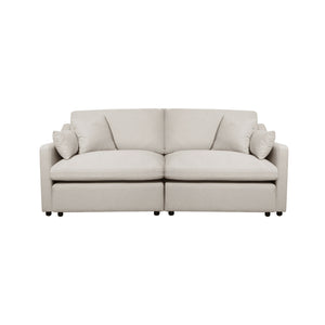 Millie 3 Seater Spill-Resistant Modular Sofa in Light Beige