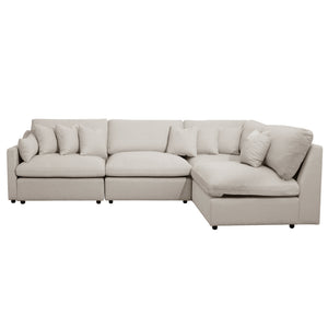Aviva 5 Seater Modular Sofa in Light Beige
