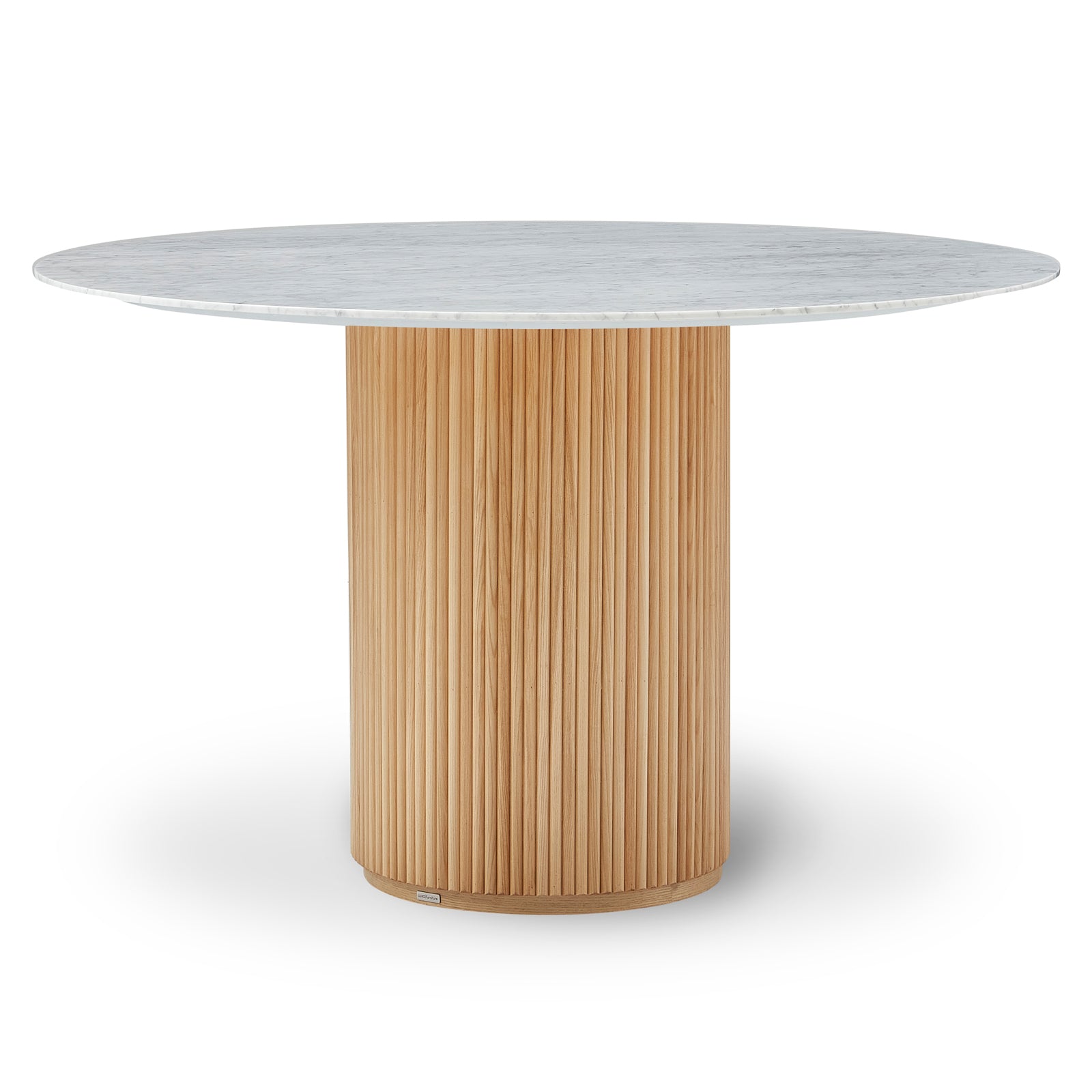 Gracie 120cm Round Dining Table in Real Carrara Marble – Luxo Living