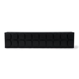 Adrian 220cm Storage TV Unit in Black