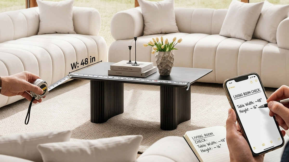 How to Choose the Right Coffee Table: The 3-Minute Room Check – Luxo Living