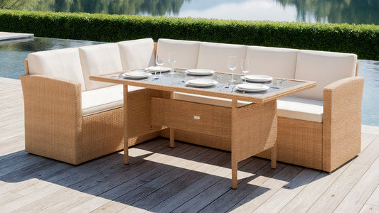 Find Your Perfect Outdoor Table Match: Aluminium, Timber or Concrete?