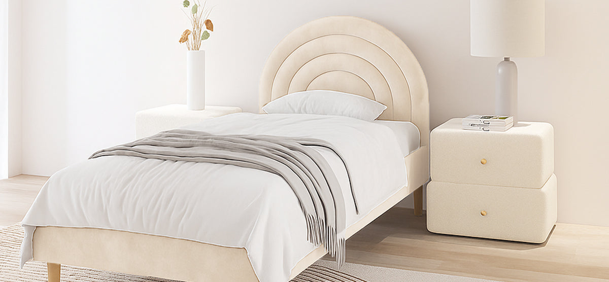 Beige Kids Beds
