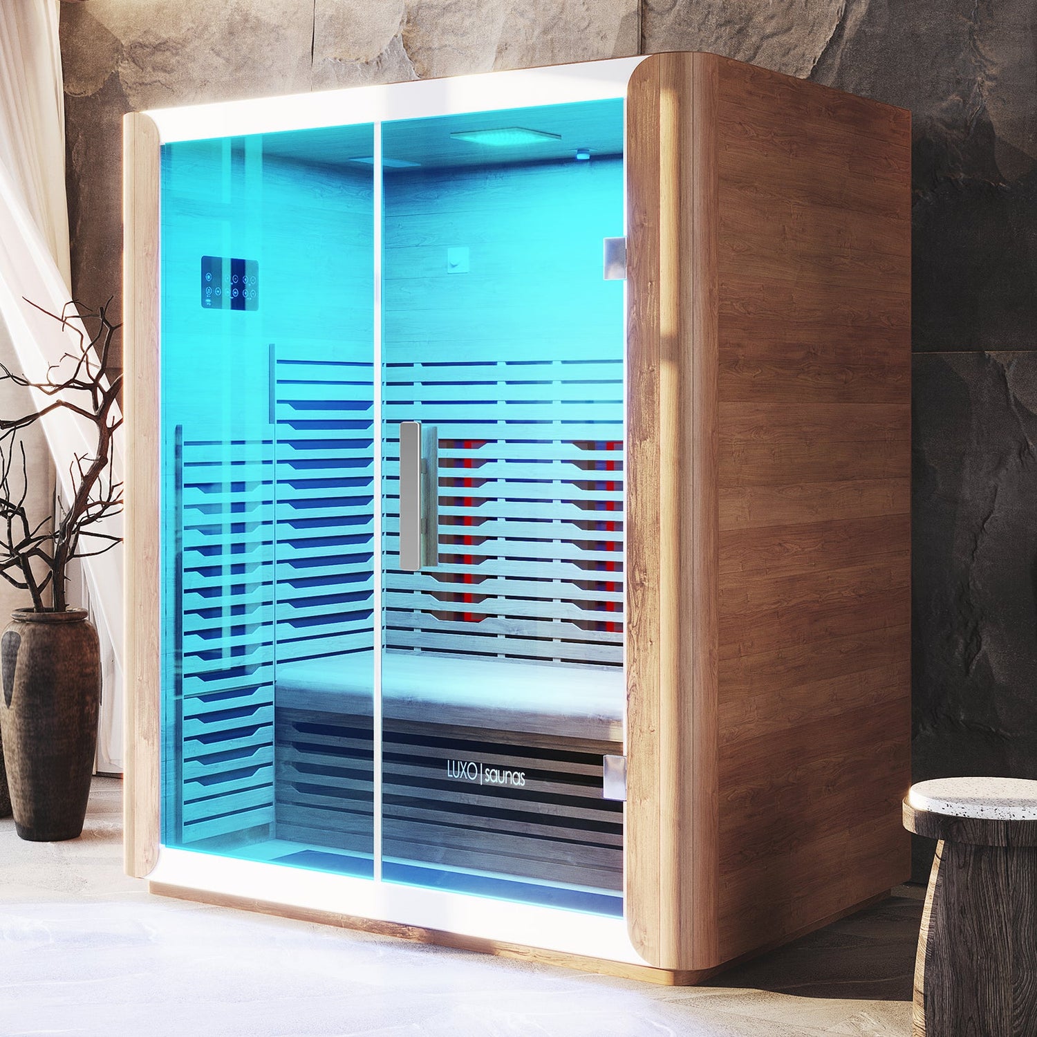 Lue 3 person full spectrum curve infrared sauna