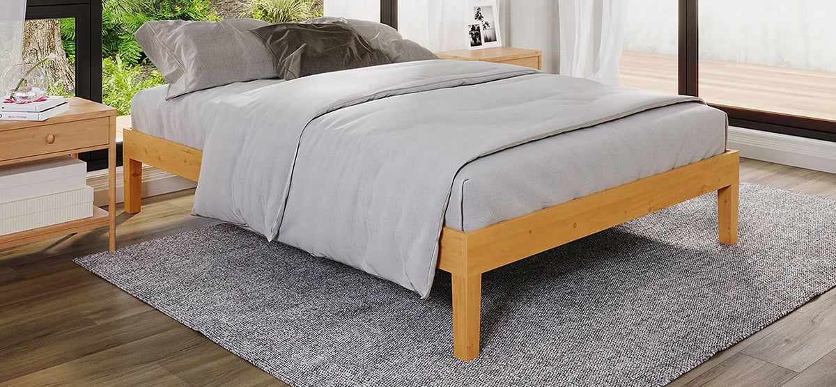 Natural Timber Queen  Beds & Frames