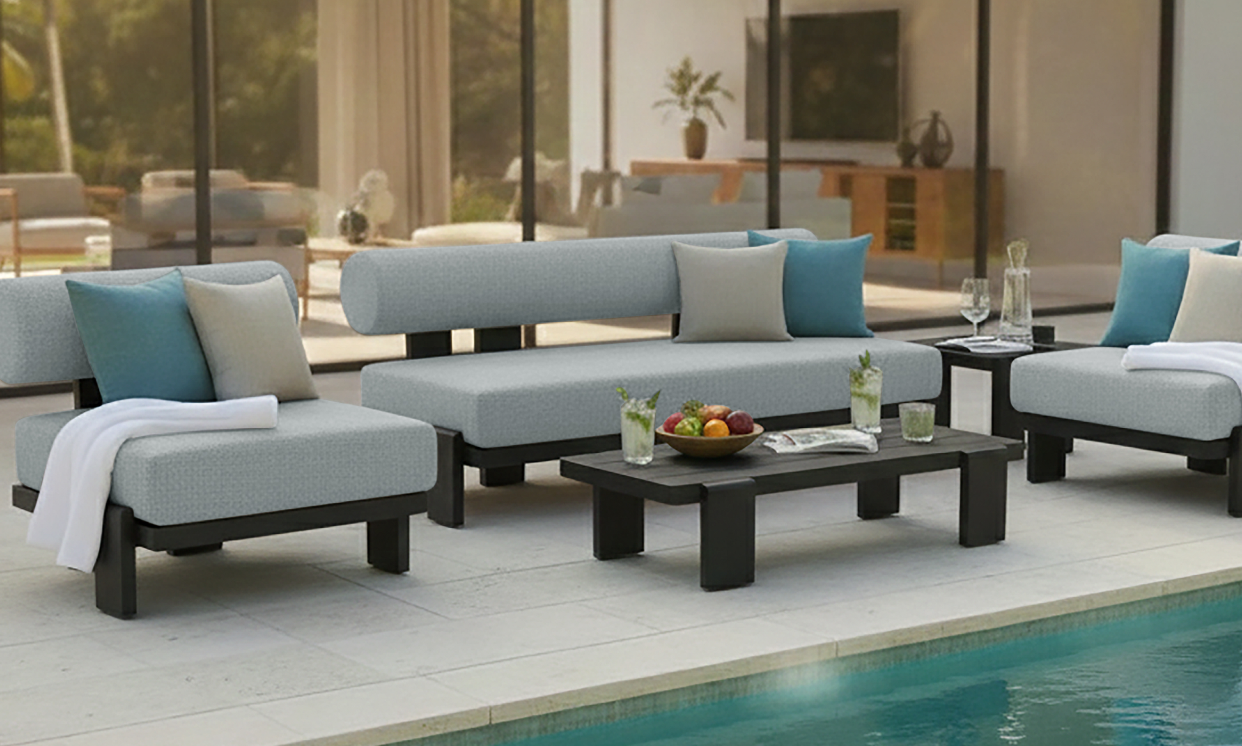 New Outdoor Dining, Lounge Set and Solar Lighting