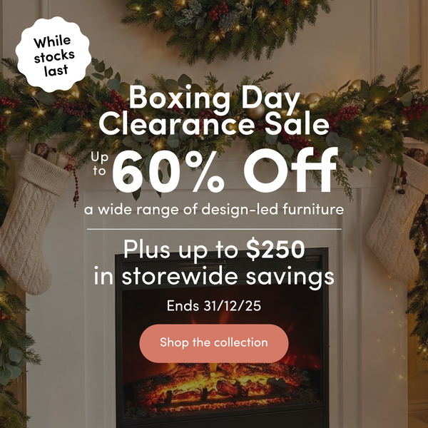 Boxing Day Clearance Sale Up to 60% off a wide range of design-led furniture Plus up to $250 in storewide savings Ends 31/12/25