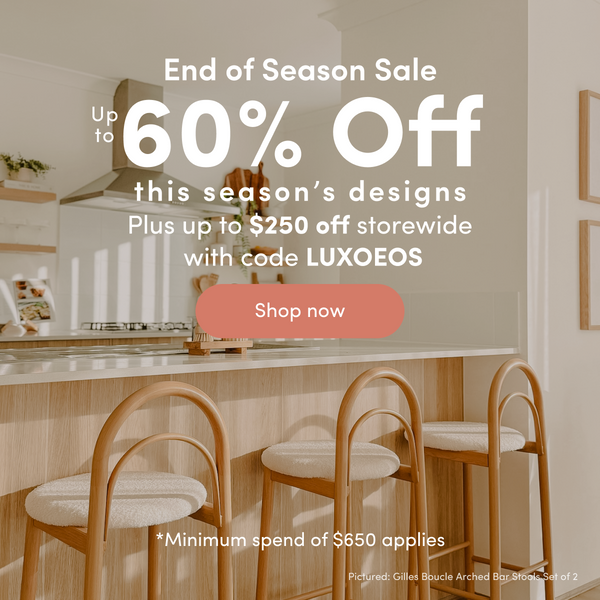 End of season sale. up to 60% off this season's design