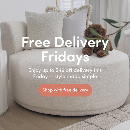 Free Delivery Fridays Enjoy up to $49 off delivery this Friday — style made simple