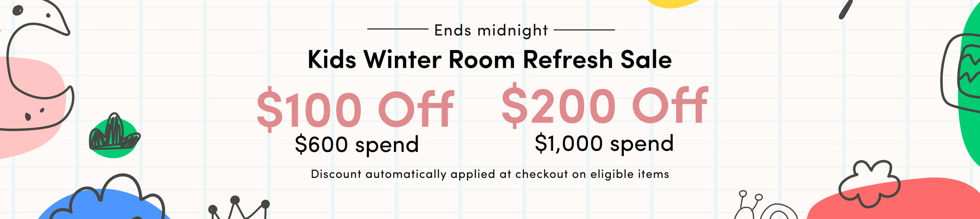 Kids Winter Room Refresh Sale