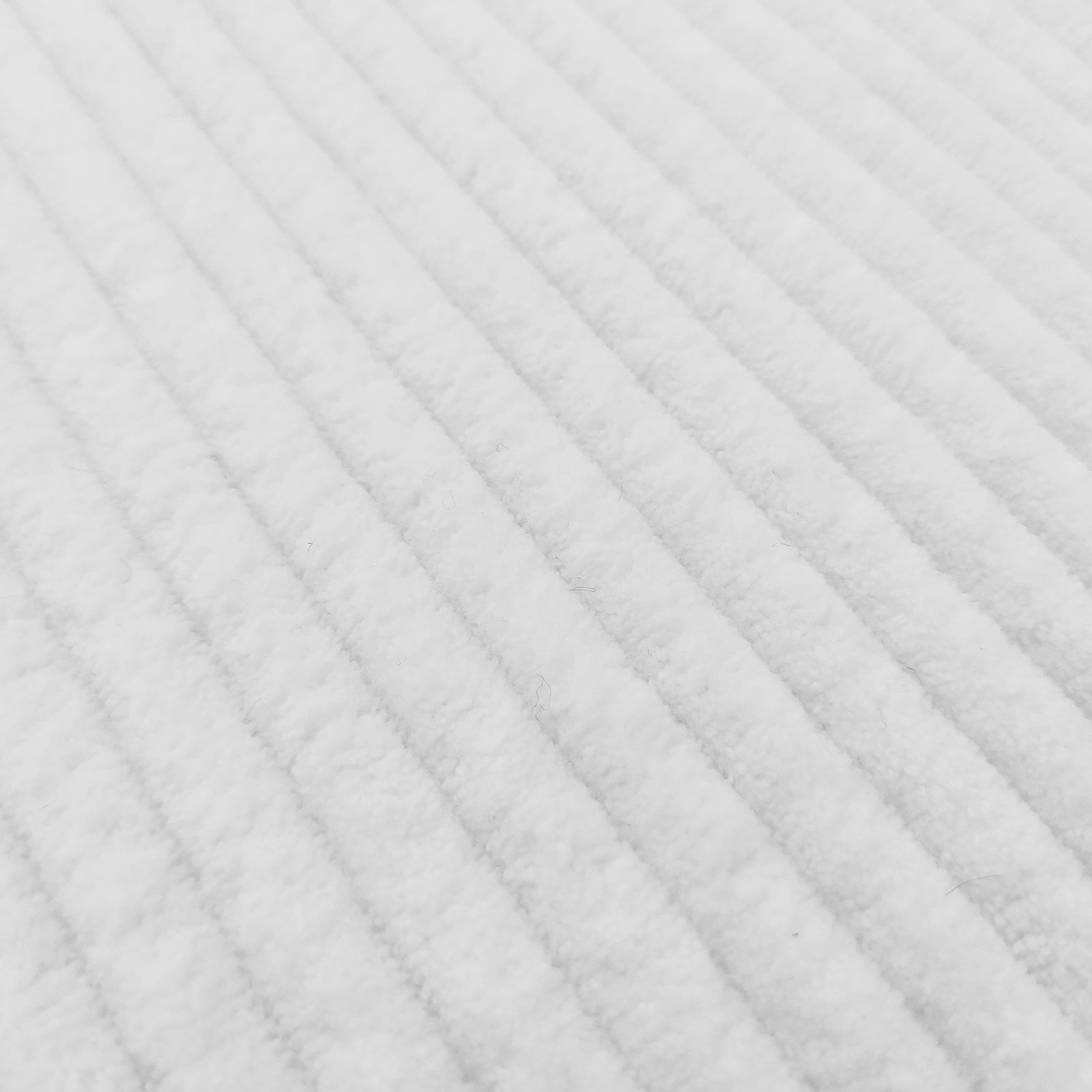 Close-up of the Aetiusa Winged Fabric Hardwood Bed Frame in Snow White, showcasing its elegant winged design with a padded headboard, emphasizing its modern style and sturdy construction.