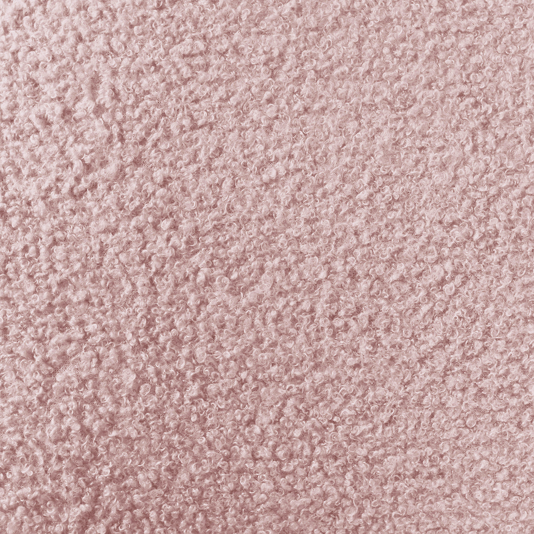 Close-up of the Aina Double Bouclé Bed Frame in Pink, highlighting its soft, loop-pile texture with curly yarn loops that create a plush, tactile surface.