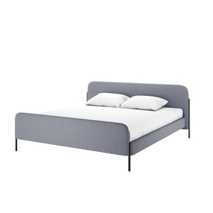 Bonny King Boucle Bed Frame in Grey