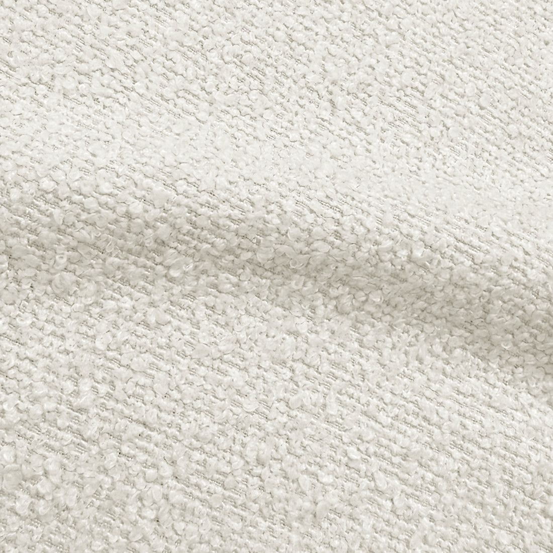 Brent Double Gas Lift Bed in Boucle Cream White