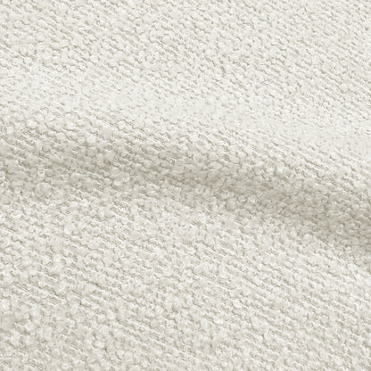 Brent Double Gas Lift Bed in Boucle Cream White
