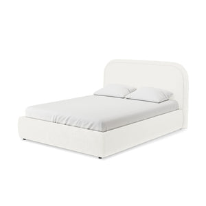 Calix Double Boucle Bed Frame in Cream White
