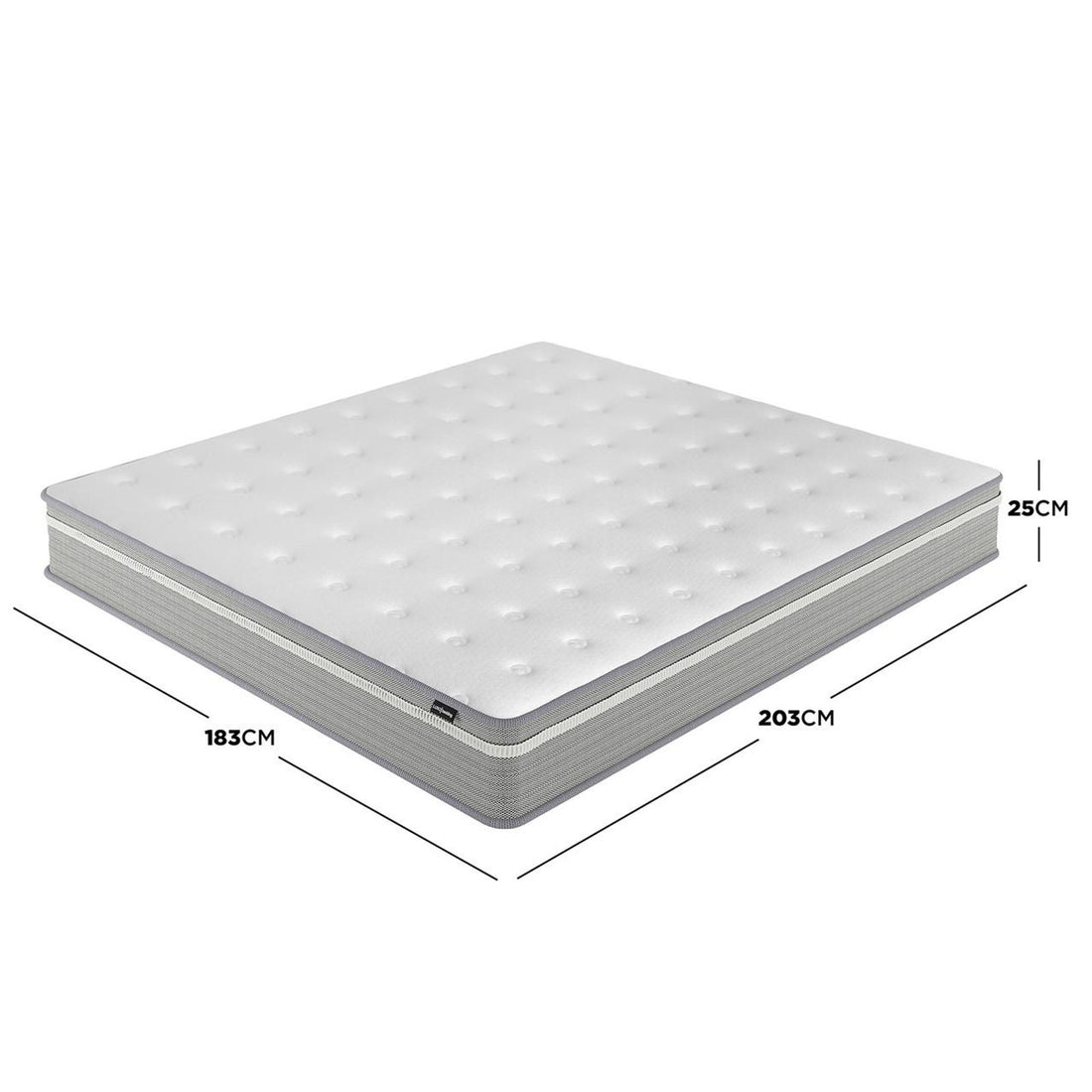 Ginnie Boucle Bed & Oriona Mattress - King Cream features a plush curved headboard and thick mattress, showcasing elegant bouclé fabric and sturdy design for enhanced comfort and style in bedrooms.