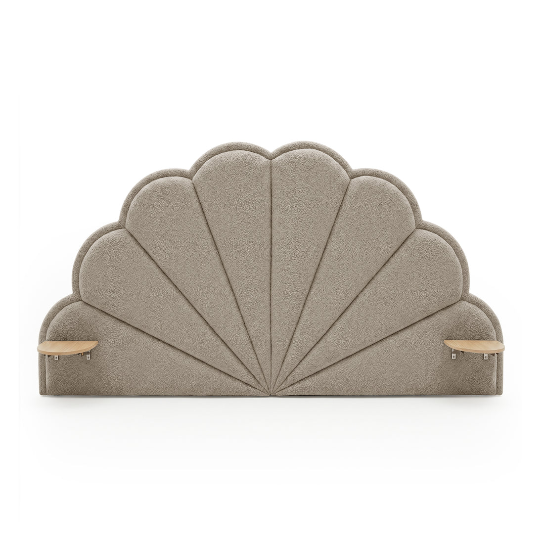 Clove Queen Storage Bed Base Set in Warm Beige