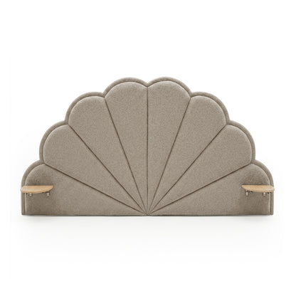 Clove Queen Storage Bed Base Set in Warm Beige
