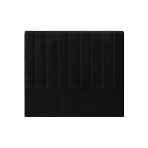 Gratiana Queen Velvet Fabric Headboard in Ink