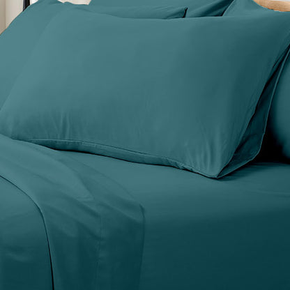 Valeria 1000TC Ultra Soft Bed Sheet Set - Moroccan Blue King