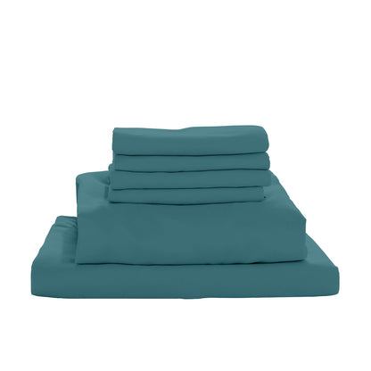 Valeria 1000TC Ultra Soft Bed Sheet Set - Moroccan Blue King