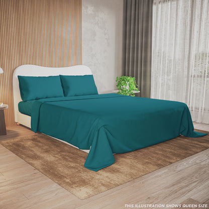 Valeria 1000TC Ultra Soft Bed Sheet Set - Moroccan Blue King