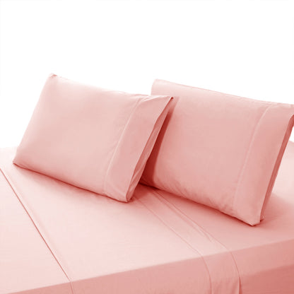 Valeria 1000TC Ultra Soft Bed Sheet Set - Blush Queen