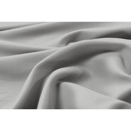 Close-up views of the fabrics in the Valeria 1000TC Ultra Soft Bed Sheet Set – Light Grey (Queen), showcasing the smooth texture and quality of the brushed microfiber material.