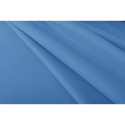 Valeria Single 1000TC Ultra Soft Bed Sheet Set in Blue, featuring a smooth, solid-blue fabric draped in soft folds, showcasing its luxurious texture and elegant appearance.