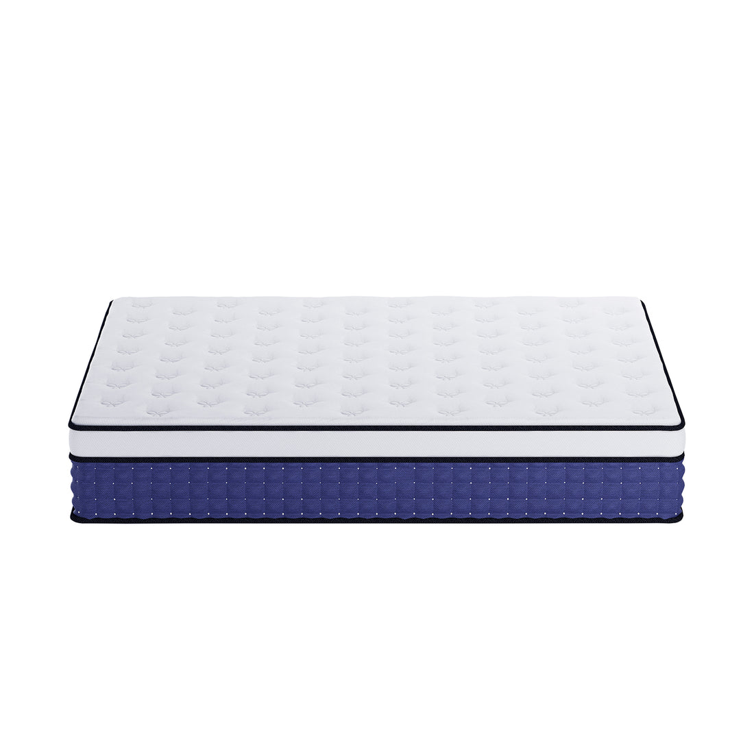 Antheia Double 32cm Euro Top Memory Foam Latex Mattress in Medium Firm, featuring a quilted white top and blue side panels, designed for optimal comfort and support with a luxurious eight-layer construction.
