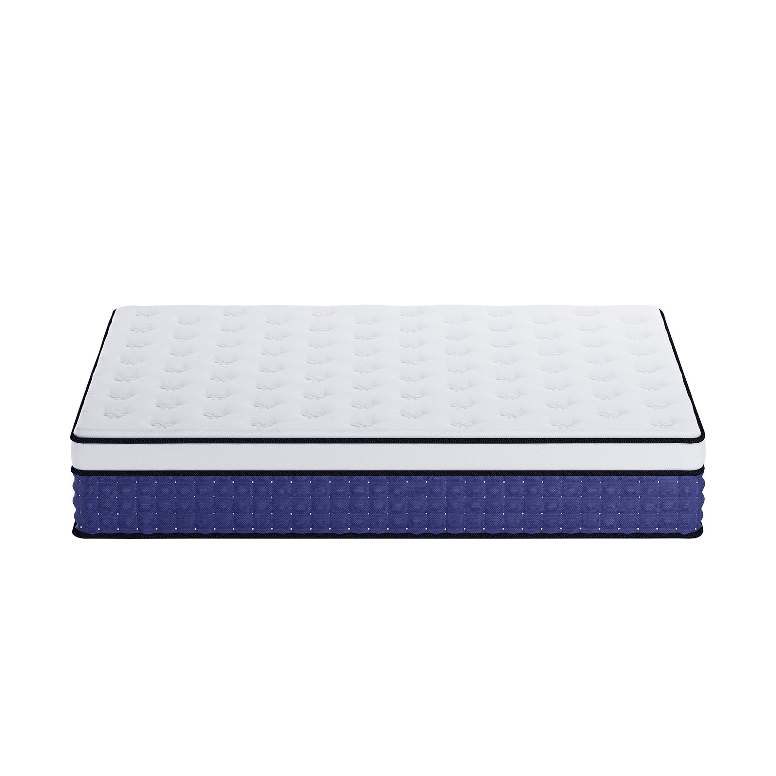 Antheia Double 32cm Euro Top Memory Foam Latex Mattress in Medium Firm, featuring a quilted white top and blue side panels, designed for optimal comfort and support with a luxurious eight-layer construction.