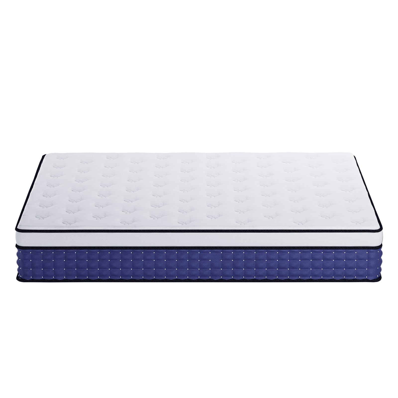 Antheia Queen 32cm Euro Top Memory Foam Latex Mattress in Medium Firm, featuring a white quilted top and contrasting blue tufted side panel, designed for enhanced comfort and support.