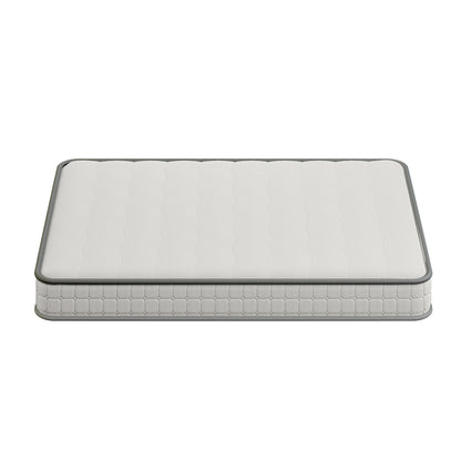 Cybele Double 20cm Pocket Spring Memory Foam Mattress features a quilted top, grey trim, and medium-firm support. Ideal for comfort and pressure relief with a streamlined, rectangular design.