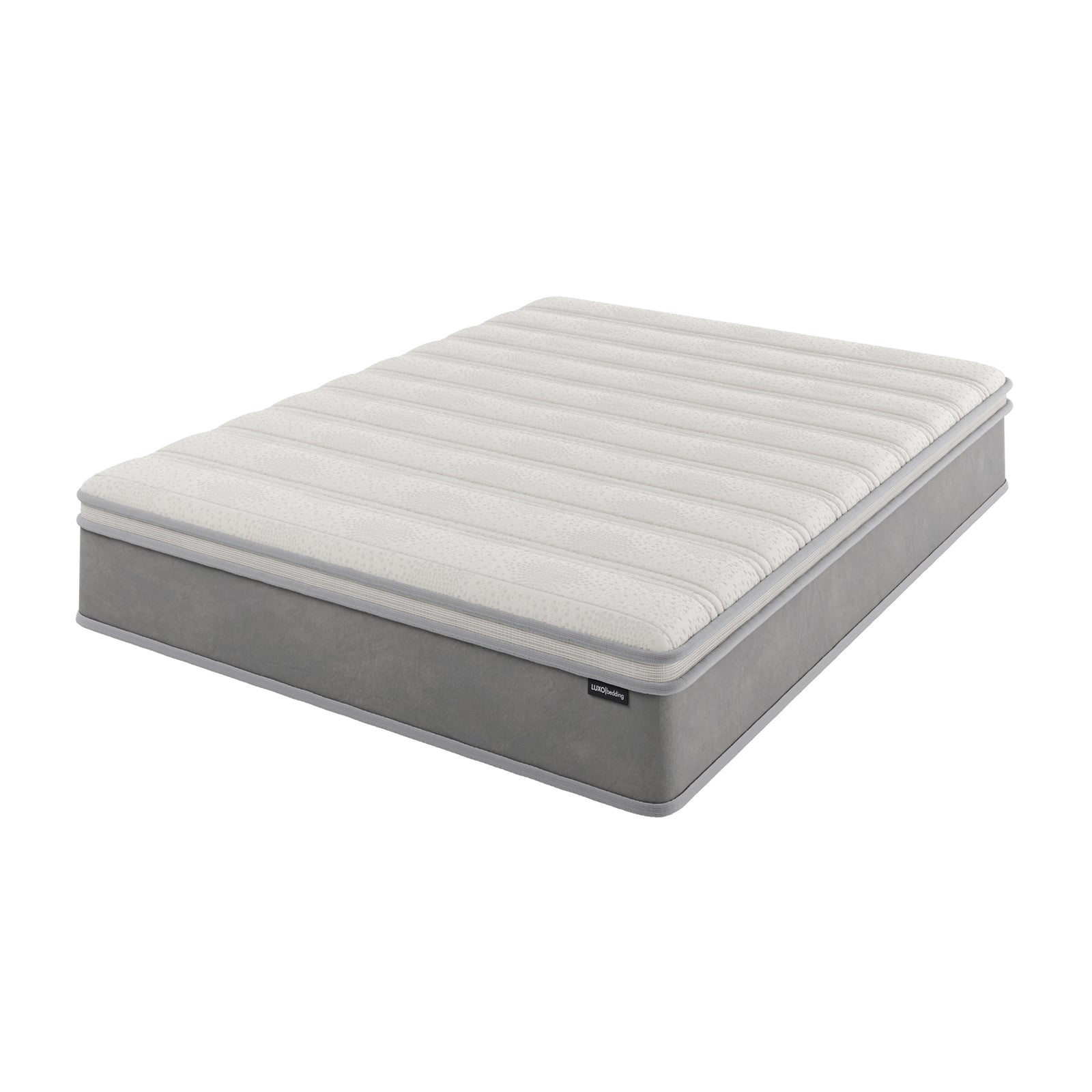 Delia Queen 28cm Medium Firm Euro Top Latex Mattress with plush Euro top quilting, visible multi-layered support, and reinforced edges, designed for luxurious comfort and undisturbed rest.