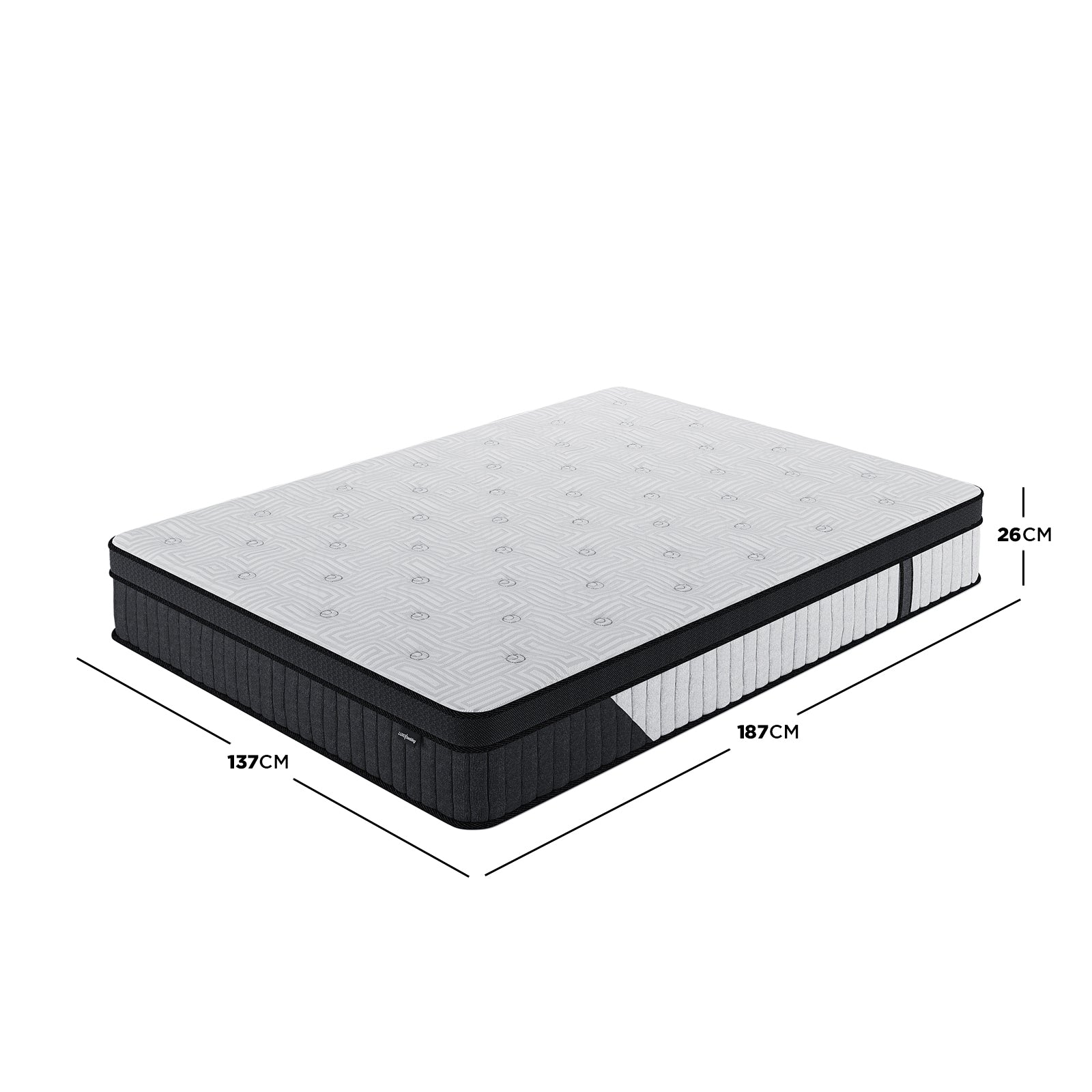 Enyo 26cm Euro Top Firm Pocket Spring Foam Mattress - Double