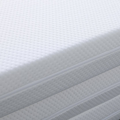 Close-up of the Flecter Foldable Foam Mattress - Queen, showcasing its textured fabric and detailed zipper, emphasizing its intricate pattern and craftsmanship.