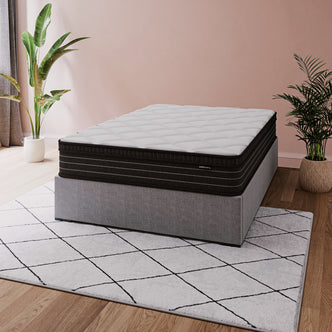 Iris Double Firm 25cm Foam Pillow Top Pocket Spring Mattress