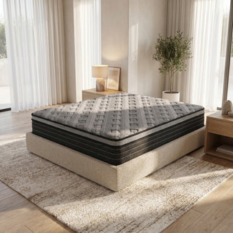 Phoebe Queen 33cm Euro Pillow Top Pocket Spring Mattress