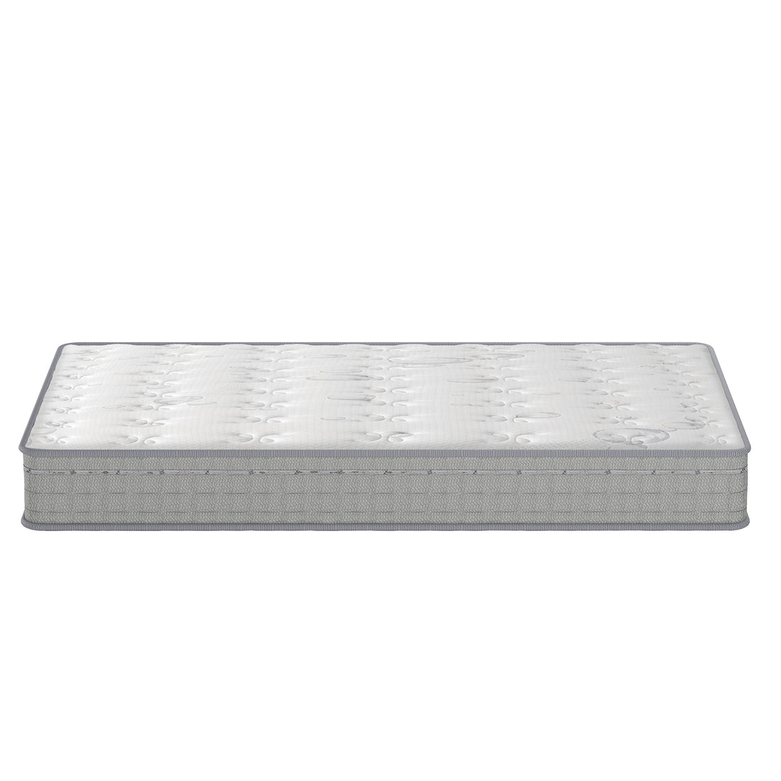 Thetis King Single 25cm Pocket Spring Latex Mattress features a white quilted top and gray side panels, offering medium firm support with a latex foam layer and 5-zone pocket springs for enhanced comfort.