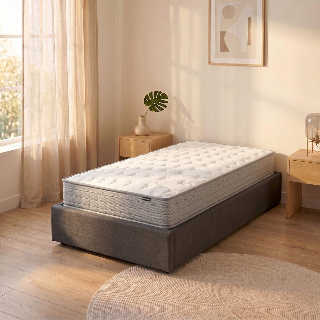 Thetis Single 25cm Pocket Spring Latex Mattress in Med Firm