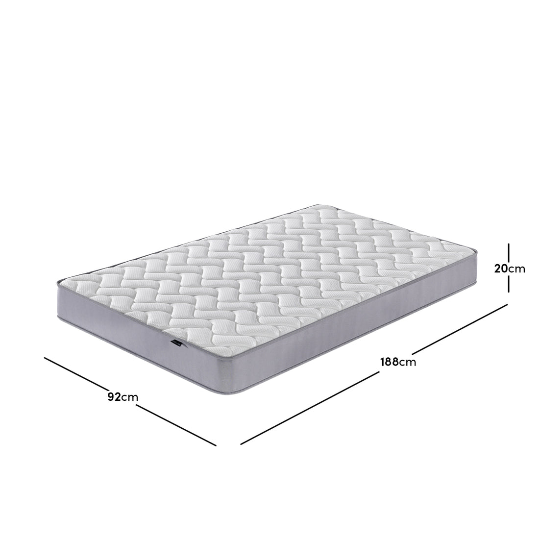 Vesta 20cm Pocket Spring Latex Mattress - Single