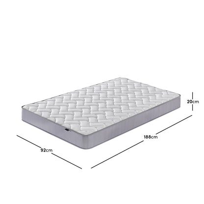 Vesta 20cm Pocket Spring Latex Mattress - Single