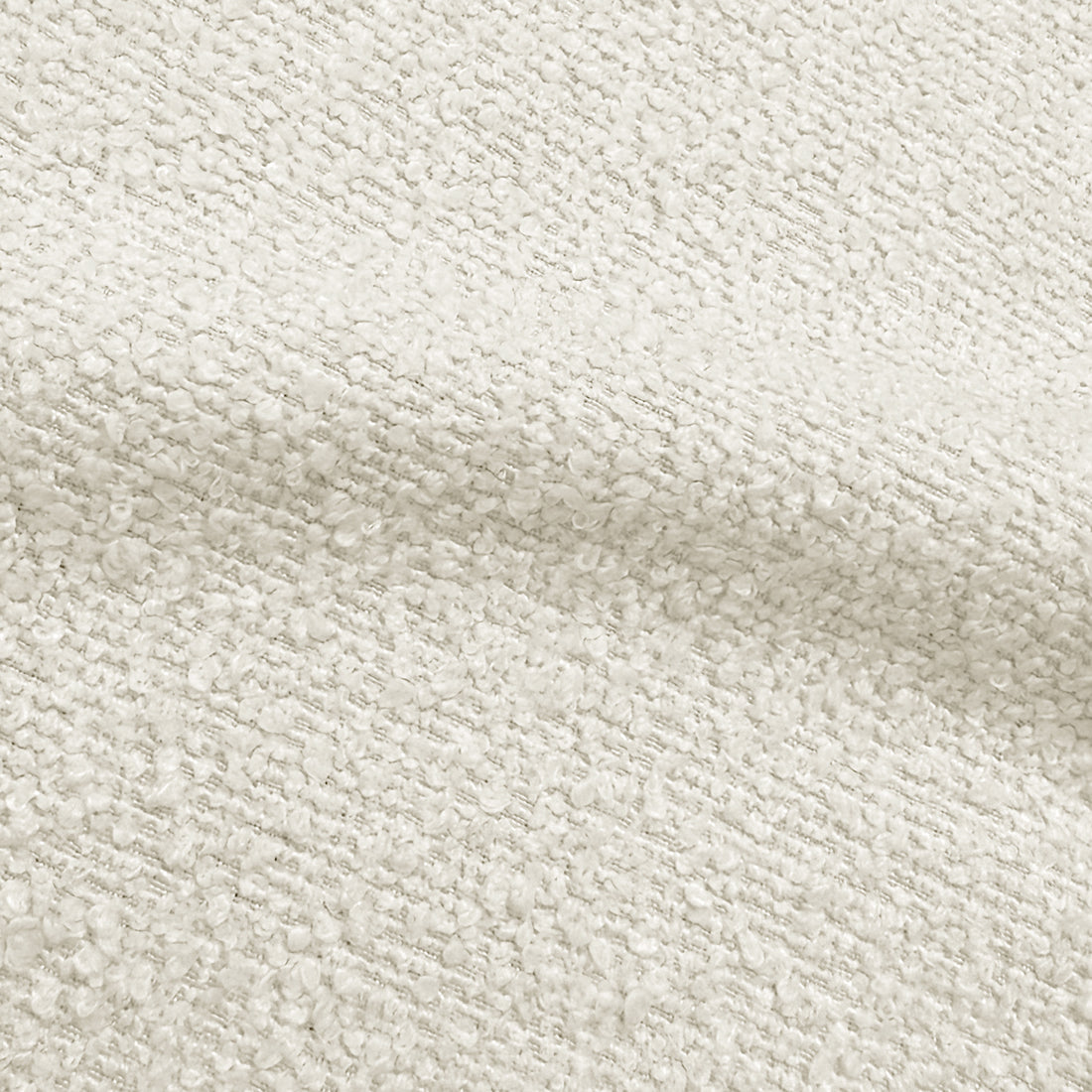 Solin Queen Fluted Storage Bed Base in Boucle Cream White