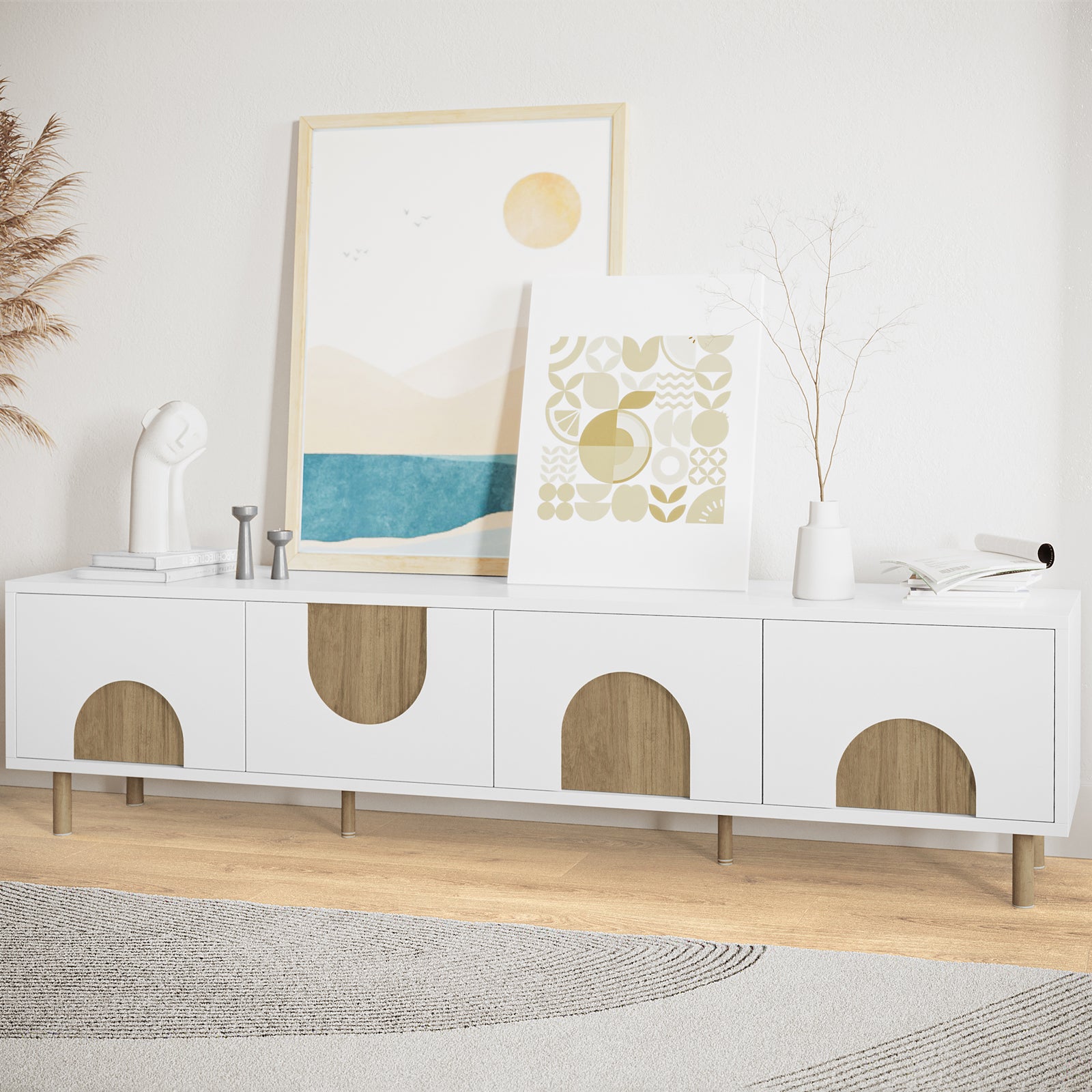 カメムシ ✨ラティス LATTICE TV 180（W-PU） テレビ台 カメムシ