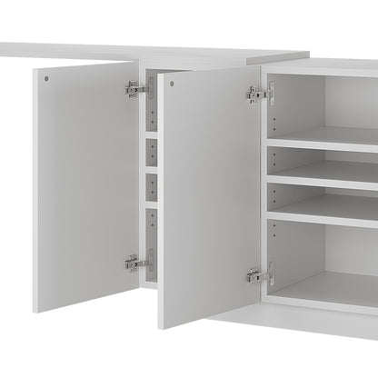 Close-up of a hinge detail on the Hava 120cm Arched Sideboard with Extendable Table, highlighting its sleek design and craftsmanship, enhancing modern or contemporary home settings.