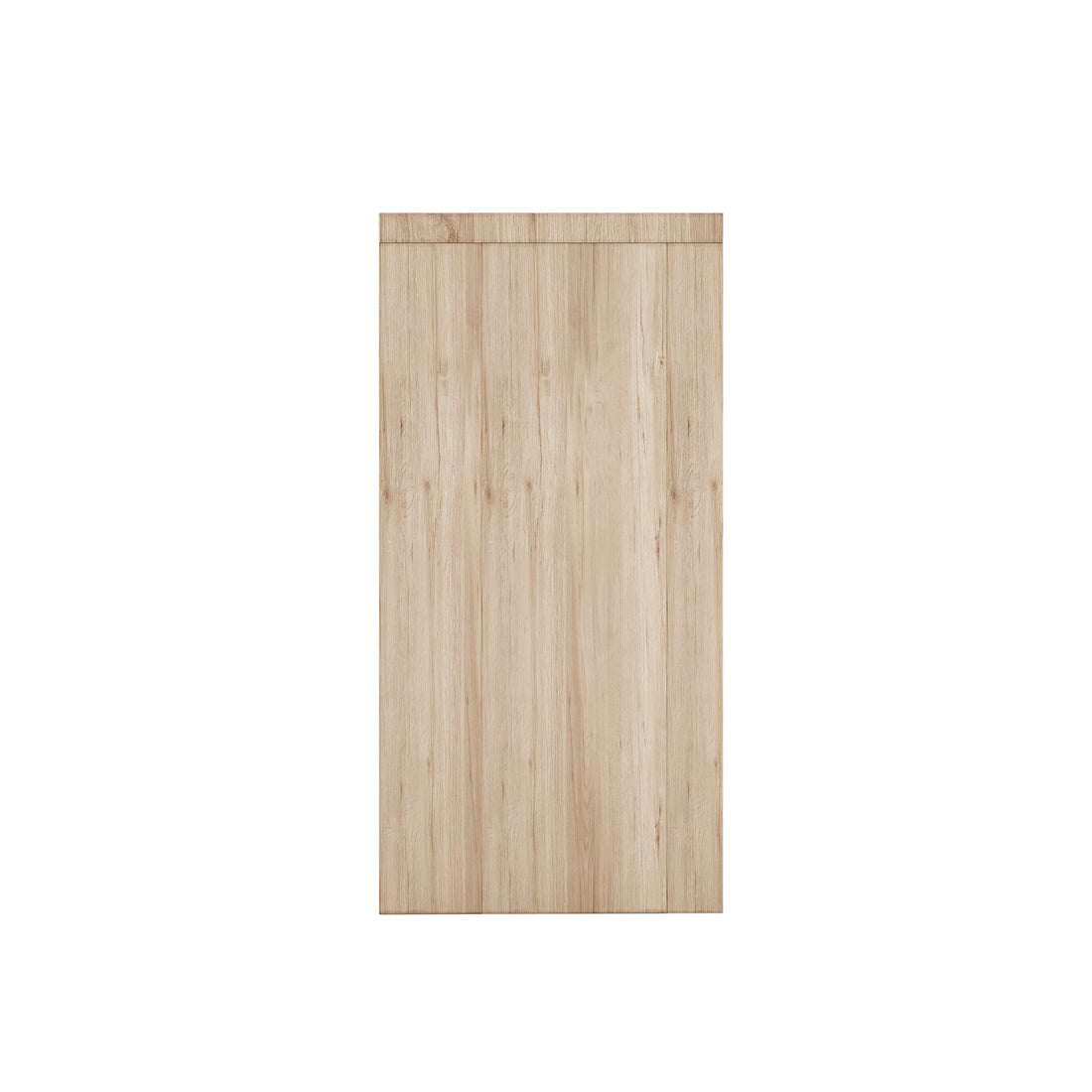 Hayden 120cm Hallway Table with Drawers in Natural, featuring a single vertical light wood panel against a white background, highlighting its sleek design and smooth surface for elegant home organization.