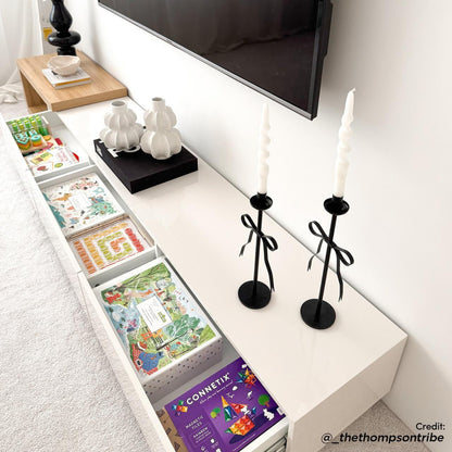 Mable Extendable Entertainment Unit with Drawers - White - Lifestyle